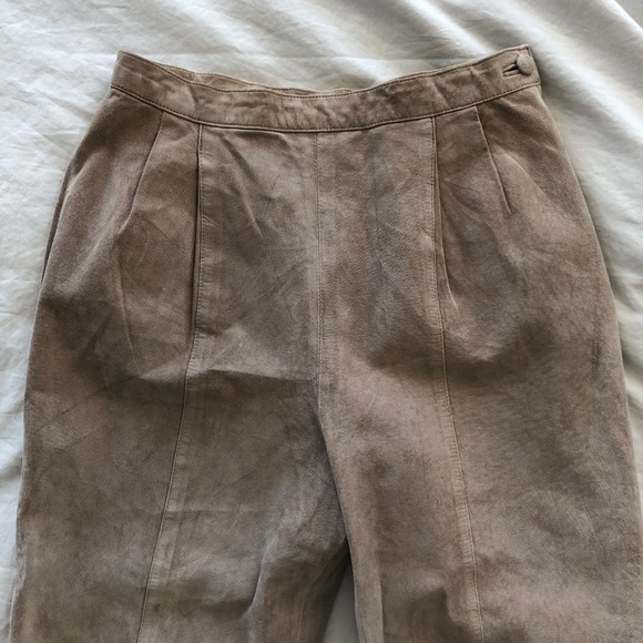 GORGEOUS Vintage Christian Dior suede trouser pants high rise - Picture 5 of 16